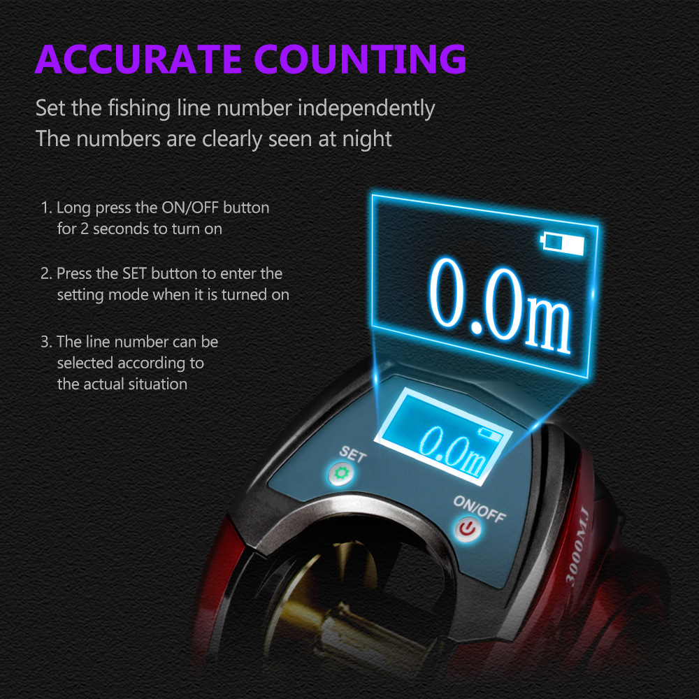 6+1BB Digital Display Electric - Trolling Reel review and price